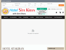 Tablet Screenshot of hotelsitakiran.com